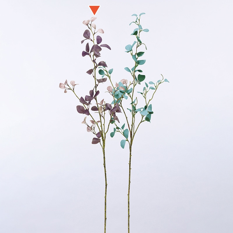 アスカ商会 造花・グリーン A-43278　ユーカリ #007　パ-プル 1本（ご注文単位1本）【直送品】