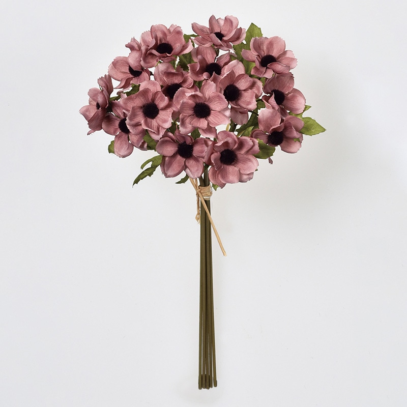 アスカ商会 造花 A-33782　アネモネバンチ #055　モ-ブ 1束（ご注文単位1束）【直送品】