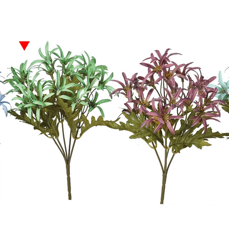 アスカ商会 造花 A-33784　ブロッサムブッシュ #051A　グリ-ン 1本（ご注文単位1本）【直送品】