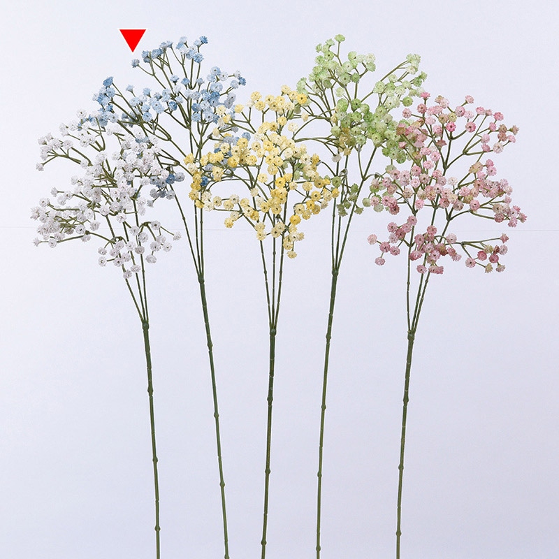 アスカ商会 造花 A-33816　ジプソフィラ×135 #019　ライトブル- 1本（ご注文単位1本）【直送品】