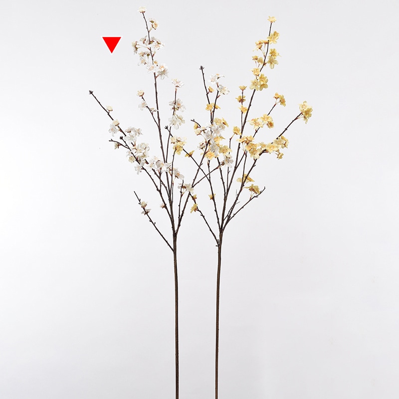 アスカ商会 造花 A-33826　ブロッサム×76 #001　ホワイト 1本（ご注文単位1本）【直送品】