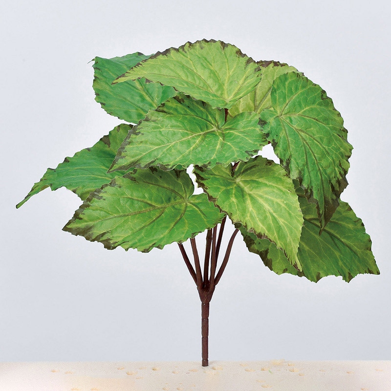 アスカ商会 造花・グリーン A-43351　ベゴニアブッシュ #051A　グリ-ン 1本（ご注文単位1本）【直送品】