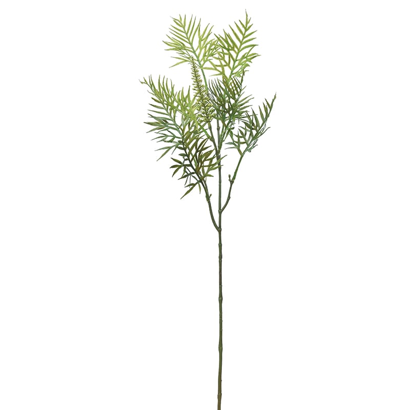 アスカ商会 造花・グリーン A-43379 グレビレアリーフ #051A グリ-ン 1本(ご注文単位1本)【直送品】