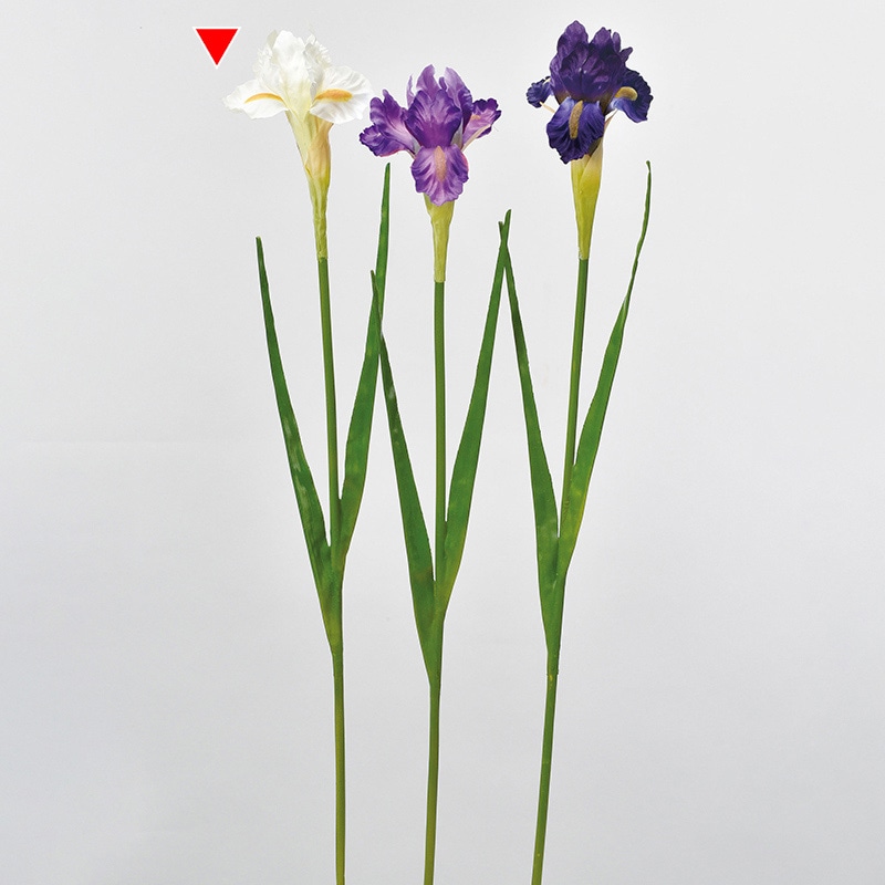 アスカ商会 造花 A-33930 アイリス #001 ホワイト 1本(ご注文単位1本)【直送品】