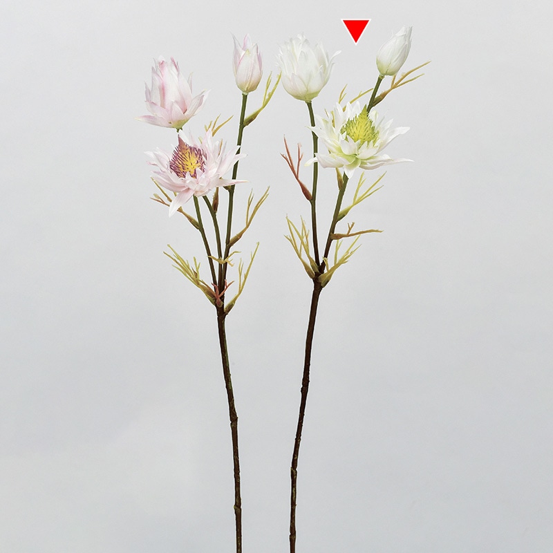 アスカ商会 造花 A-33974　セルリア×1　つぼみ×2 #052　ホワイトグリ-ン 1本（ご注文単位1本）【直送品】