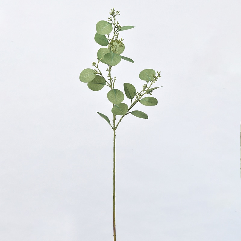 アスカ商会 造花・グリーン A-43373 ユーカリベリー #051A グリ-ン 1本(ご注文単位1本)【直送品】