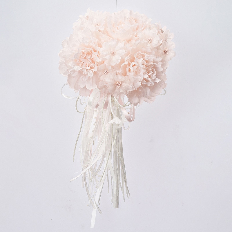 アスカ商会 造花 A-33864　ミックスフラワーブーケ #001P　ホワイトピンク 1束（ご注文単位1束）【直送品】