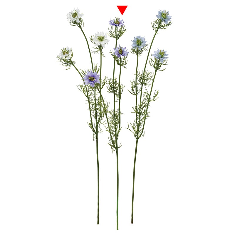 アスカ商会 造花 A-33910　ニゲラ×3 #006　ラベンダ- 1本（ご注文単位1本）【直送品】