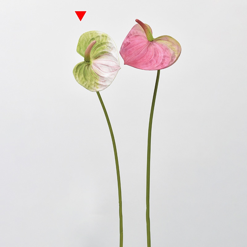 アスカ商会 造花 A-33892　アンスリウム #051P　グリ-ンピンク 1本（ご注文単位1本）【直送品】