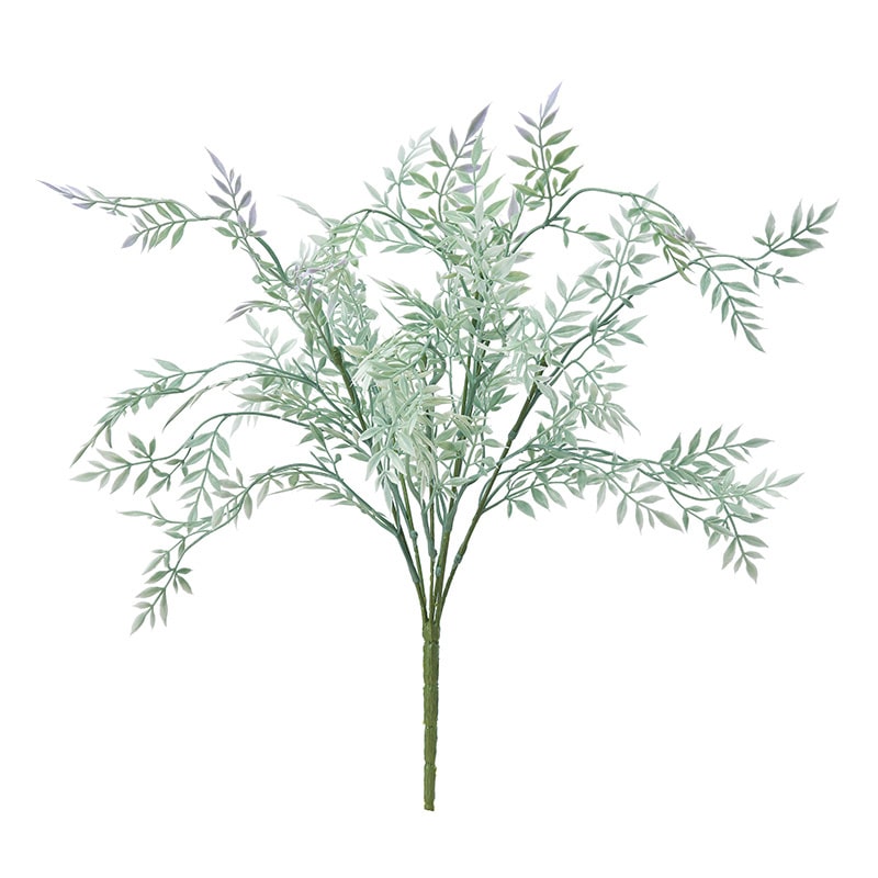 アスカ商会 造花・グリーン A-43425 ティーリーフブッシュ #053P グリーンパープル 1本(ご注文単位1本)【直送品】