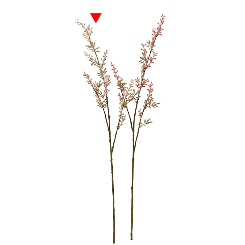 アスカ商会 造花 A-33888　ミモザ×17 #008　ベ-ジュ 1本（ご注文単位1本）【直送品】