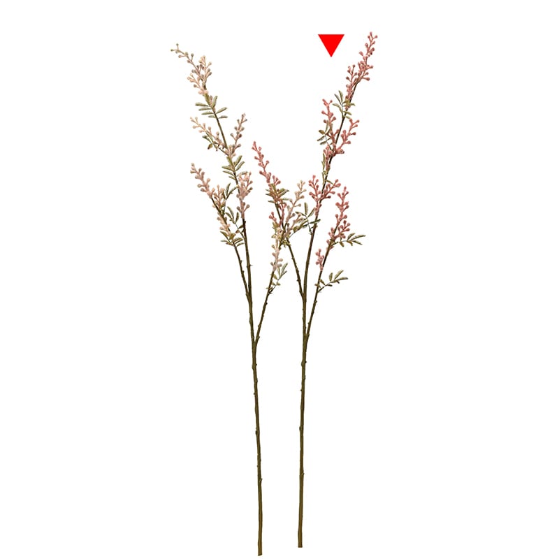 アスカ商会 造花 A-33888　ミモザ×17 #013A　コ-ラル 1本（ご注文単位1本）【直送品】