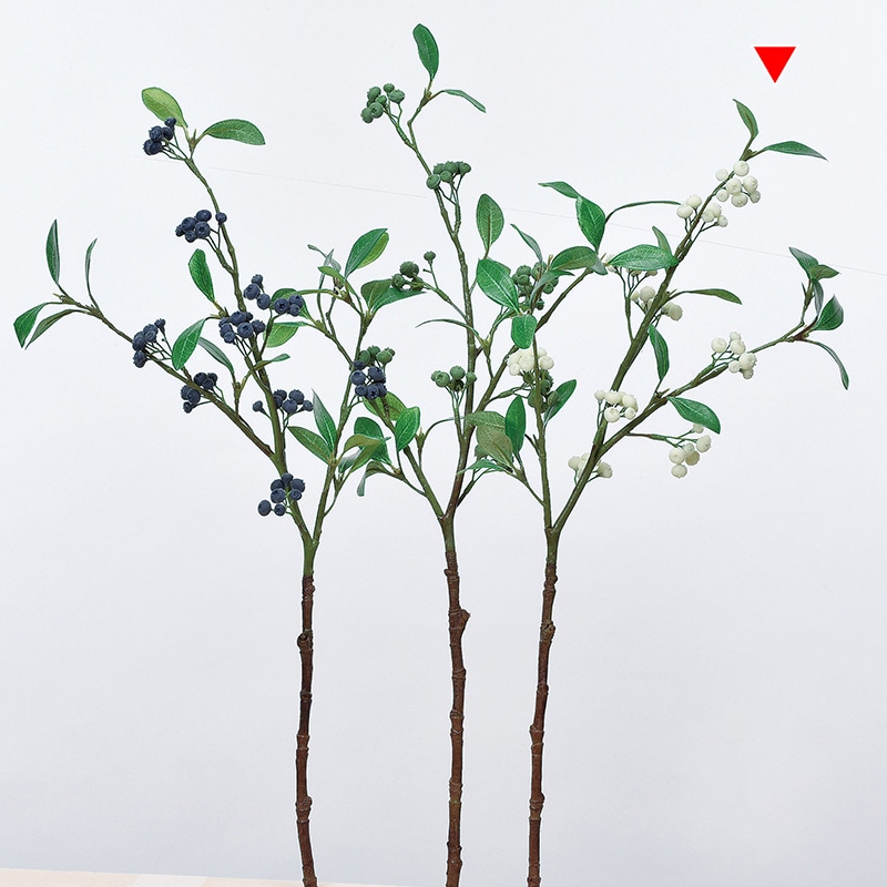 アスカ商会 造花・グリーン A-47875　リンゴンベリースプレー #052　ホワイトグリ-ン 1本（ご注文単位1本）【直送品】