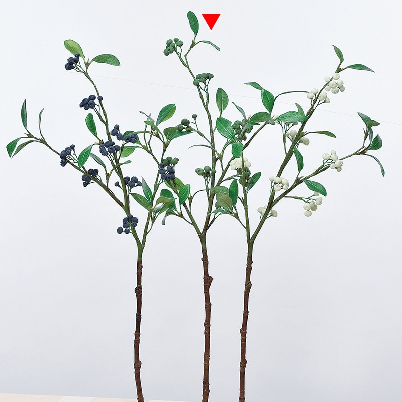 アスカ商会 造花・グリーン A-47875　リンゴンベリースプレー #051A　グリ-ン 1本（ご注文単位1本）【直送品】