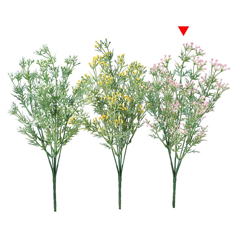 アスカ商会 造花・グリーン A-47867　ベリーブッシュ #013　ライトピンク 1本（ご注文単位1本）【直送品】