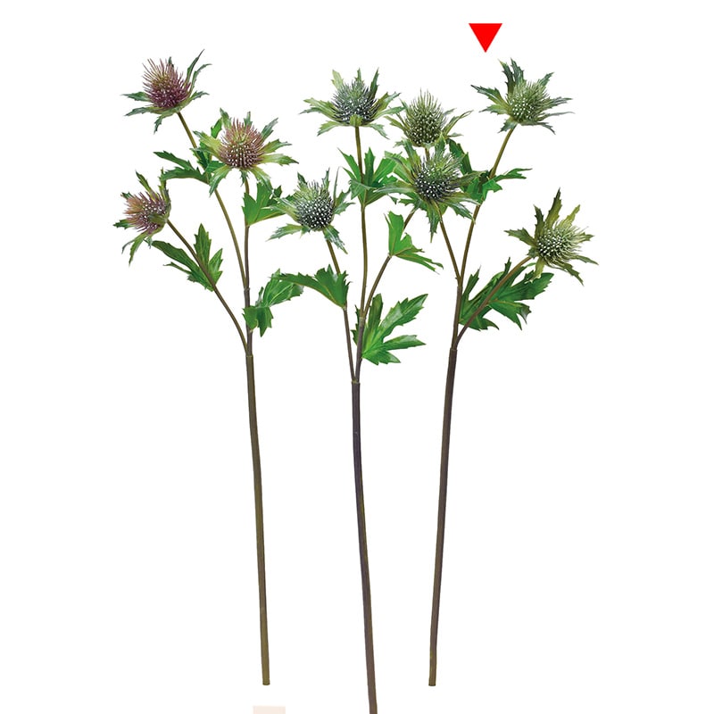 アスカ商会 造花 A-33905　エリンジウム×3 #051A　グリ-ン 1本（ご注文単位1本）【直送品】