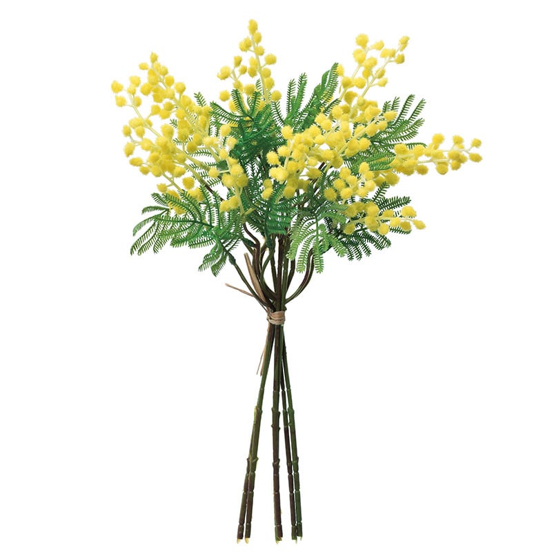 アスカ商会 造花 A-33674　ミモザバンチ #010　イエロ- 1束（ご注文単位1束）【直送品】