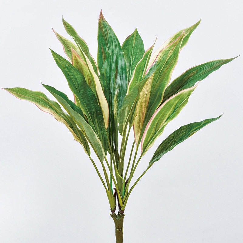 アスカ商会 造花・グリーン A-43483　ドラセナブッシュ #051P　グリ-ンピンク 1本（ご注文単位1本）【直送品】