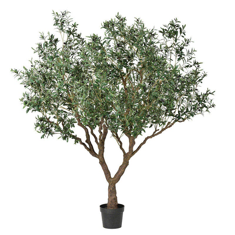 >アスカ商会 造花・観葉植物 A-50970 オリーブ #054 オリ-ブ ポット付 1本(ご注文単位1本)【直送品】