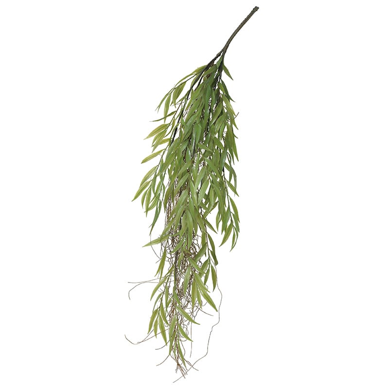 アスカ商会 造花・グリーン A-43495ウィローリーフハンギングB #051A　グリ-ン 1本（ご注文単位1本）【直送品】