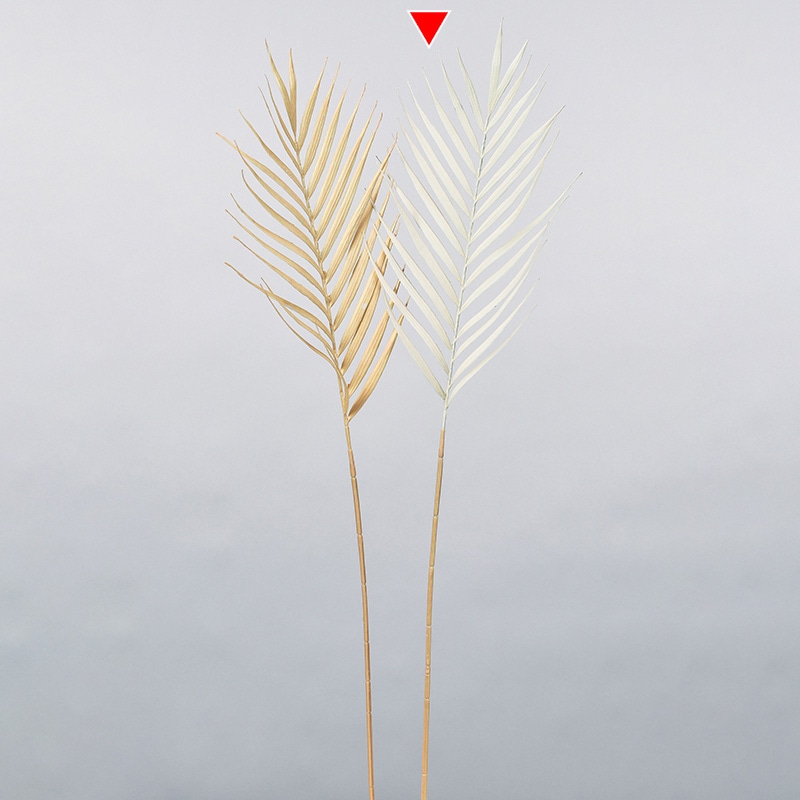 アスカ商会 造花・グリーン A-43525　パームリーフ #011　クリ-ムホワイト 1本（ご注文単位1本）【直送品】