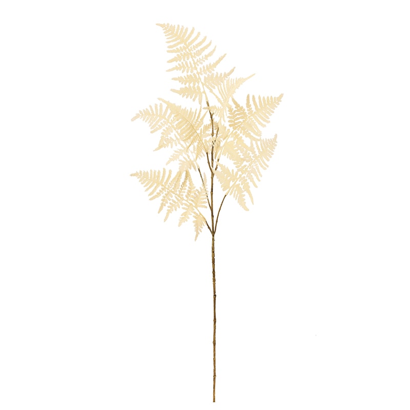 アスカ商会 造花・グリーン A-43526　アスパラガスファーン #011　クリ-ムホワイト 1本（ご注文単位1本）【直送品】