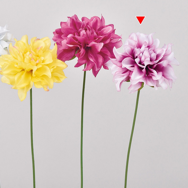 アスカ商会 造花 A-34021 ダリアピック #045W ホワイトオ-キッド 1本(ご注文単位1本)【直送品】