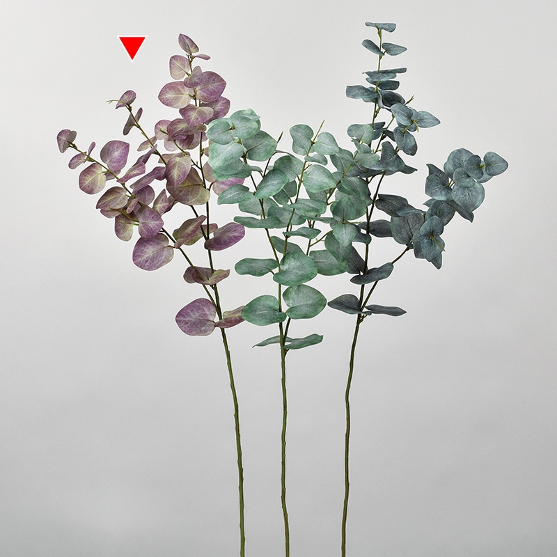 アスカ商会 造花・グリーン A-43587　ユーカリ #007G　パ-プルグリ-ン 1本（ご注文単位1本）【直送品】