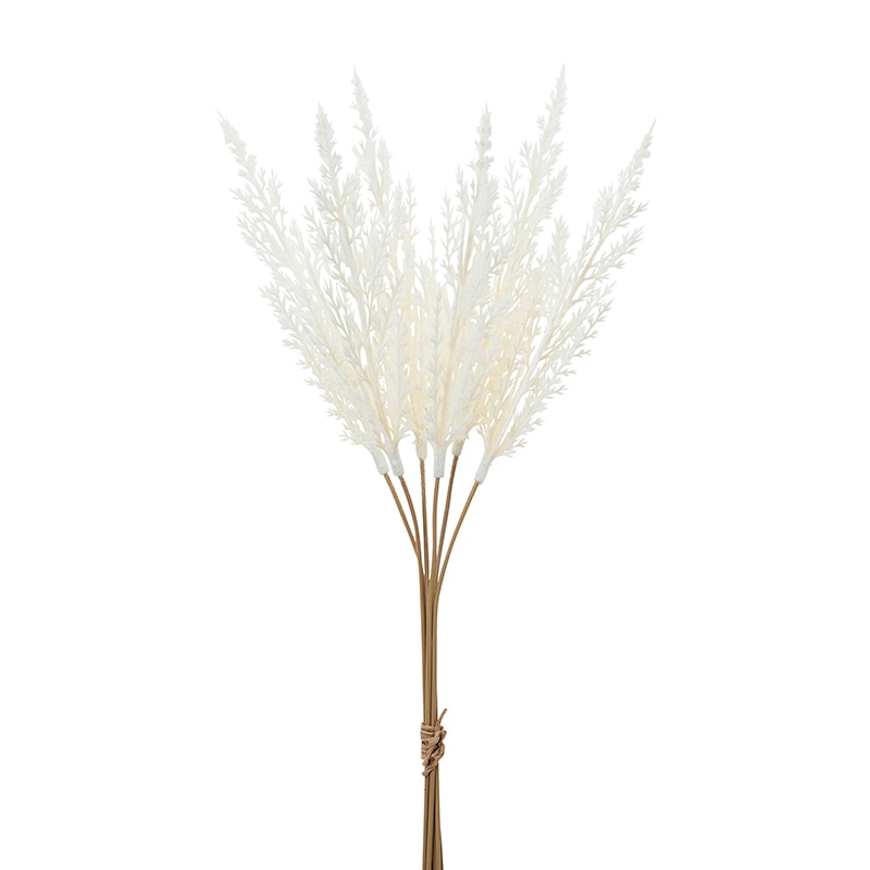 アスカ商会 造花・グリーン A-43611　パンパスバンチ #001　ホワイト 1本（ご注文単位1本）【直送品】
