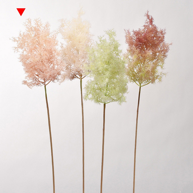 アスカ商会 造花・グリーン A-43619　スモークツリー #004D　ピ-チバ-ガンディ 1本（ご注文単位1本）【直送品】