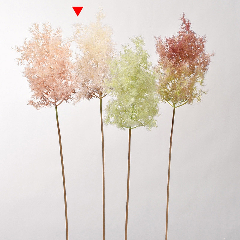 アスカ商会 造花・グリーン A-43619　スモークツリー #008　ベ-ジュ 1本（ご注文単位1本）【直送品】