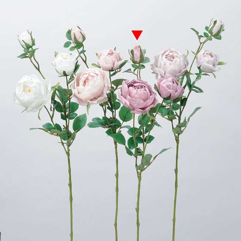 アスカ商会 造花 A-34139 ローズ×2 つぼみ×1 #055 モ-ブ 1本(ご注文単位1本)【直送品】