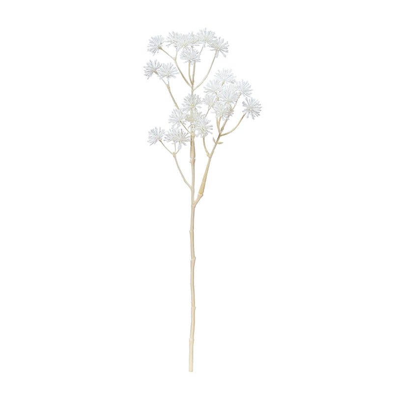 アスカ商会 造花 A-34134 アラリアスプレー×24 #001 ホワイト 1本(ご注文単位1本)【直送品】