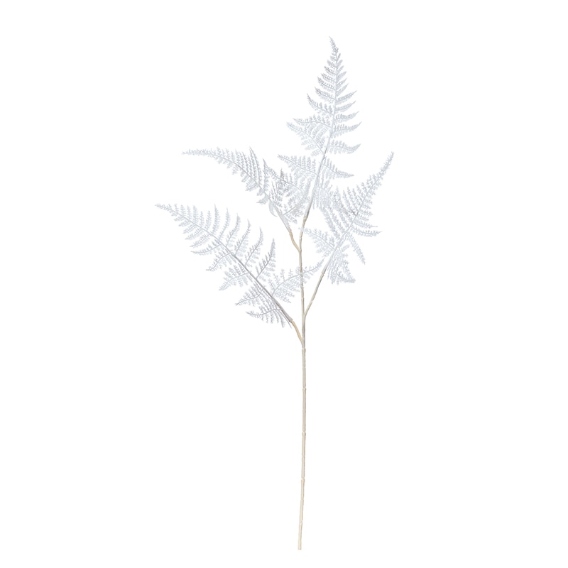 アスカ商会 造花・グリーン A-43690　アスパラガススプレー #001　ホワイト 1本（ご注文単位1本）【直送品】