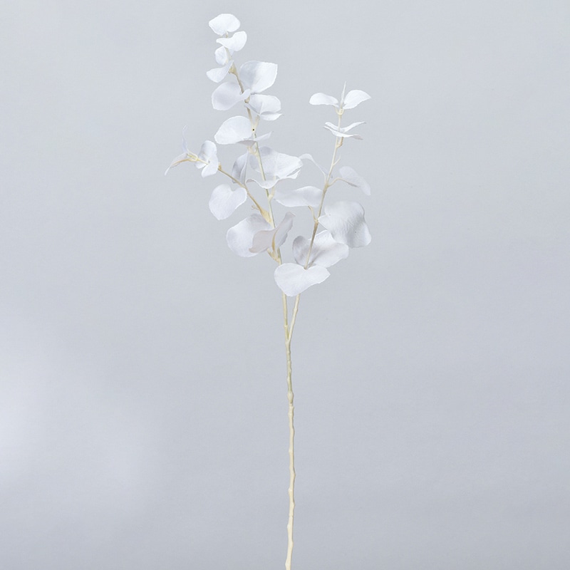 アスカ商会 造花・グリーン A-43691 ユーカリ #001 ホワイト 1本(ご注文単位1本)【直送品】