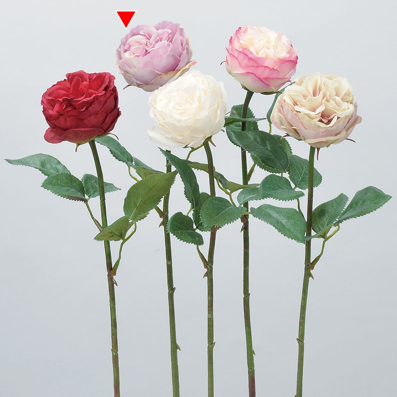 アスカ商会 造花 A-34138 ローズ #006 ラベンダ- 1本(ご注文単位1本)【直送品】