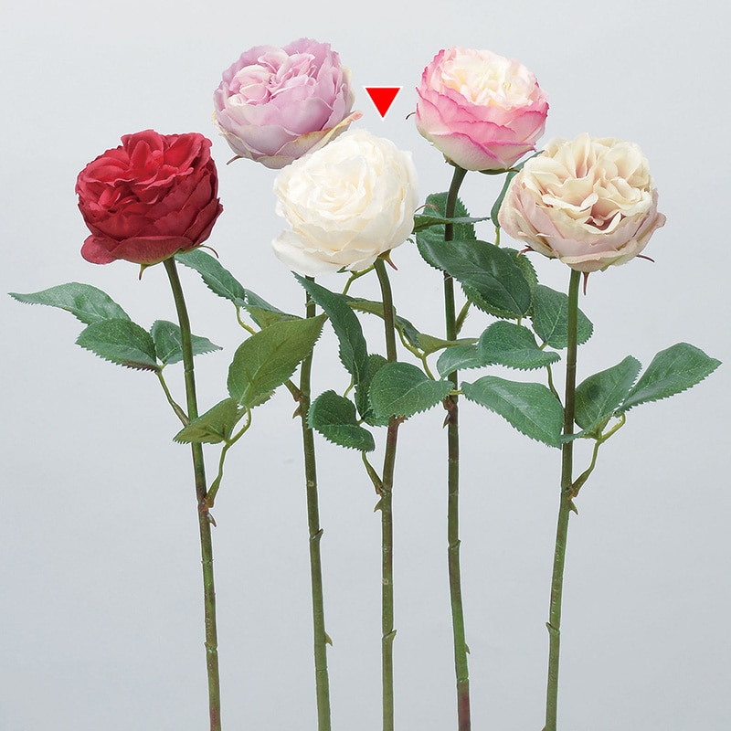 アスカ商会 造花 A-34138 ローズ #011 クリ-ムホワイト 1本(ご注文単位1本)【直送品】