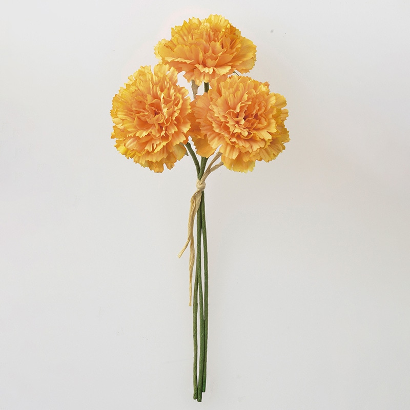 アスカ商会 造花 A-34186　カーネーションバンチ #030　オレンジ 1束（ご注文単位1束）【直送品】