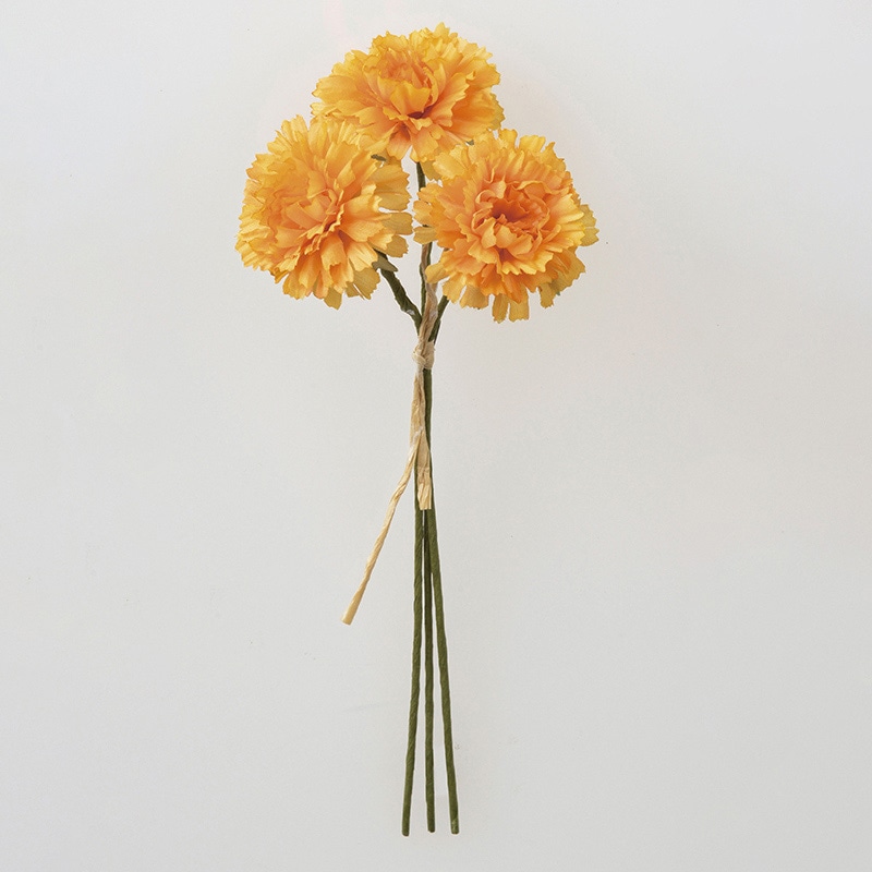 アスカ商会 造花 A-34185　カーネーションバンチ #030　オレンジ 1束（ご注文単位1束）【直送品】