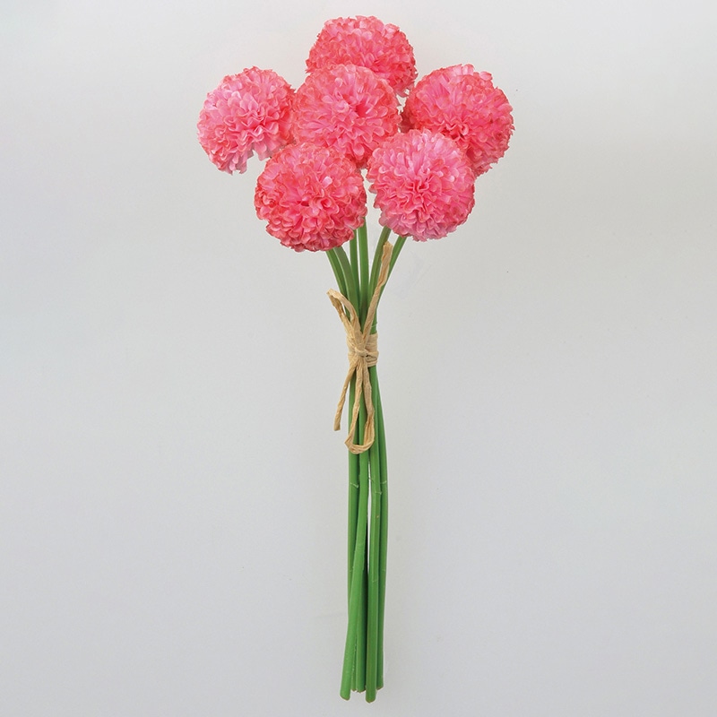アスカ商会 造花 A-34187　ポンポンマムバンチ #026　フッシャ 1束（ご注文単位1束）【直送品】