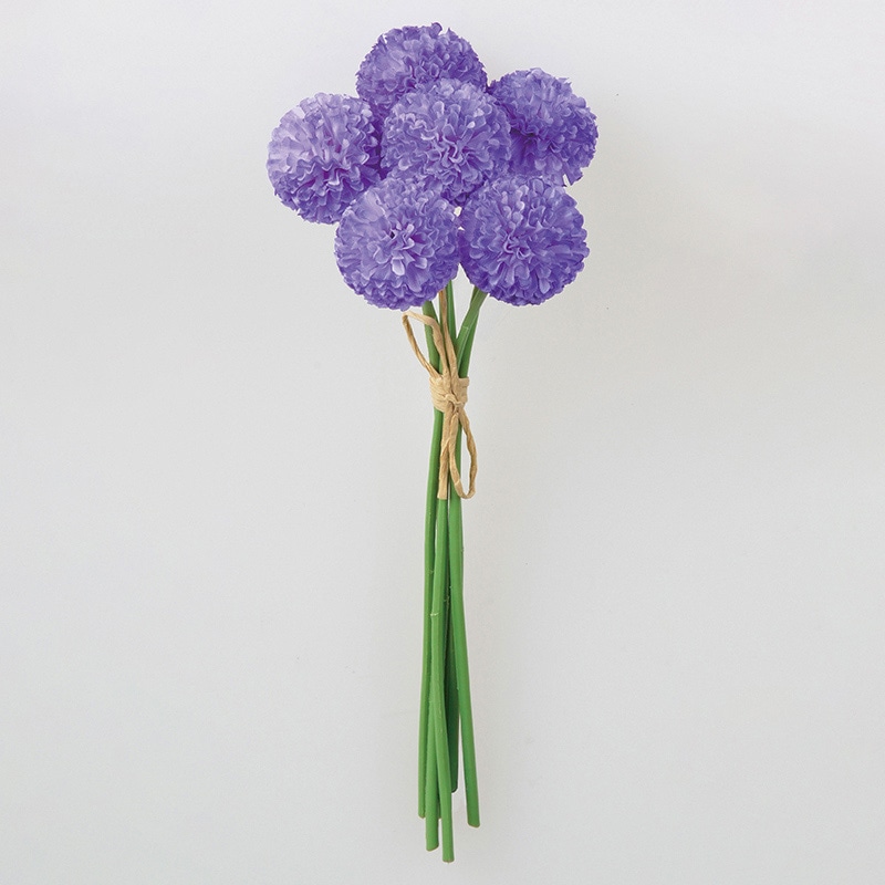 アスカ商会 造花 A-34187　ポンポンマムバンチ #007　パ-プル 1束（ご注文単位1束）【直送品】