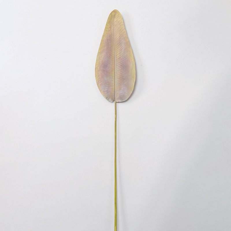 アスカ商会 造花・グリーン A-43736　ストレチアリーフ #008　ベ-ジュ 1本（ご注文単位1本）【直送品】