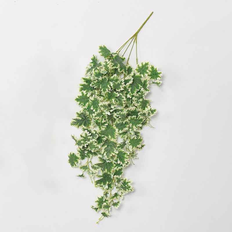 アスカ商会 造花・グリーン A-43628ゼラニウムハンギングB #051V　ウ゛ァリゲイトグリ-ン 1本（ご注文単位1本）【直送品】