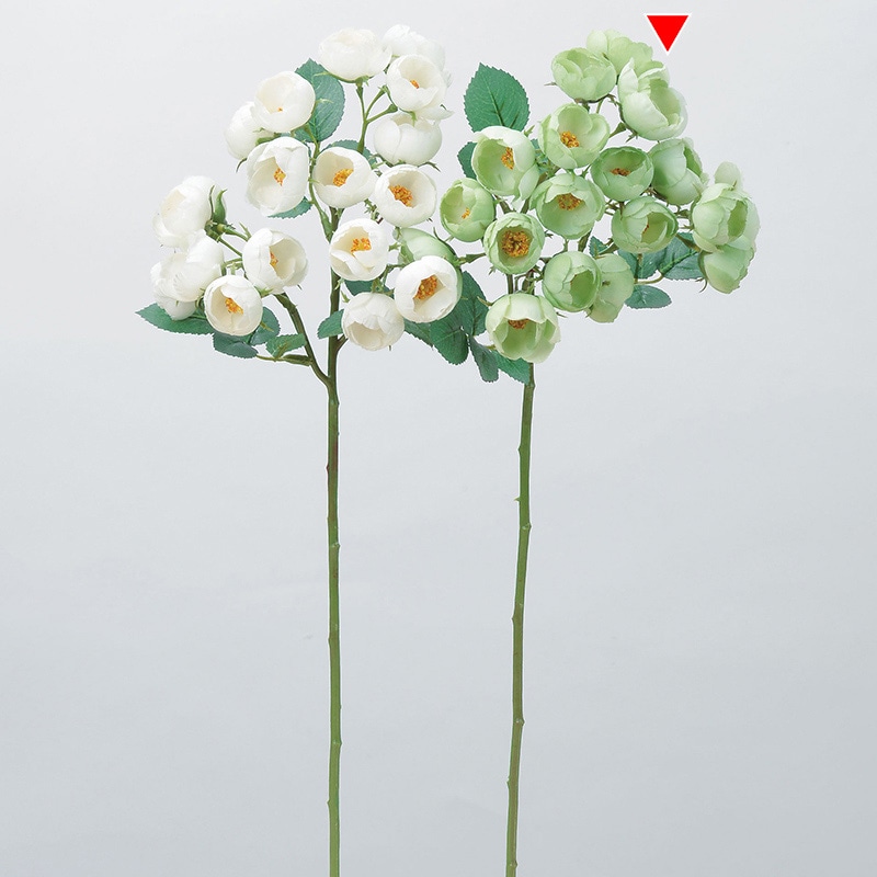 アスカ商会 造花 A-33914 ローズ×18 #051 セロリ 1本(ご注文単位1本)【直送品】