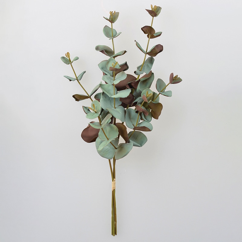 アスカ商会 造花・グリーン A-43744　ユーカリバンチ #063G　グレイグリ-ン 1束（ご注文単位1束）【直送品】