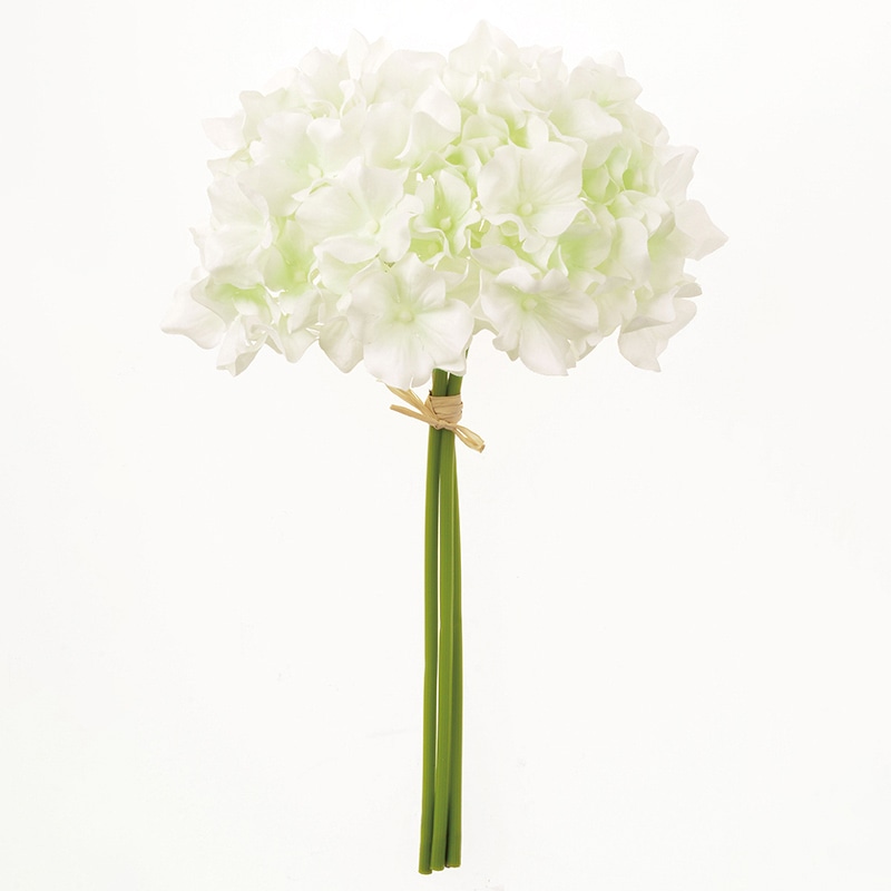 アスカ商会 造花 A-34127　ハイドランジアバンチ #052　ホワイトグリ-ン 1束（ご注文単位1束）【直送品】