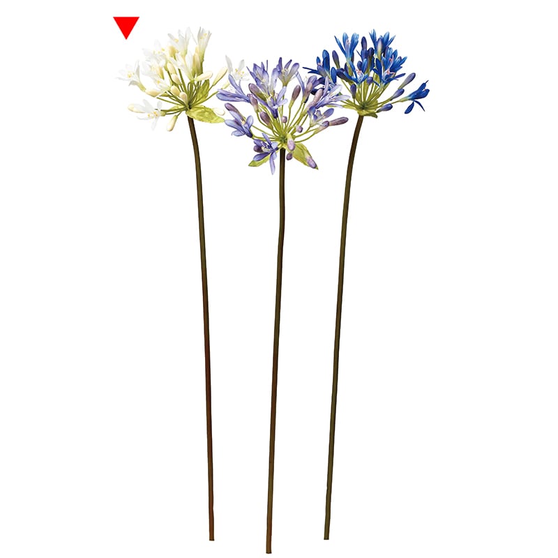 アスカ商会 造花 A-34197 アガパンサス #001 ホワイト 1本(ご注文単位1本)【直送品】