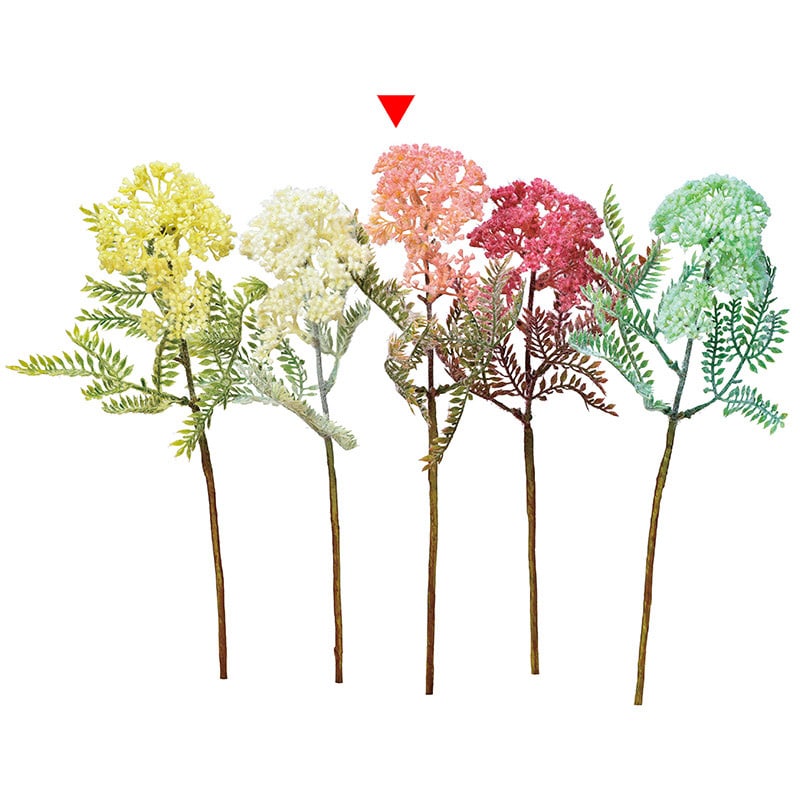 アスカ商会 造花 A-34135 ノコギリソウ #013 ライトピンク 1本(ご注文単位1本)【直送品】