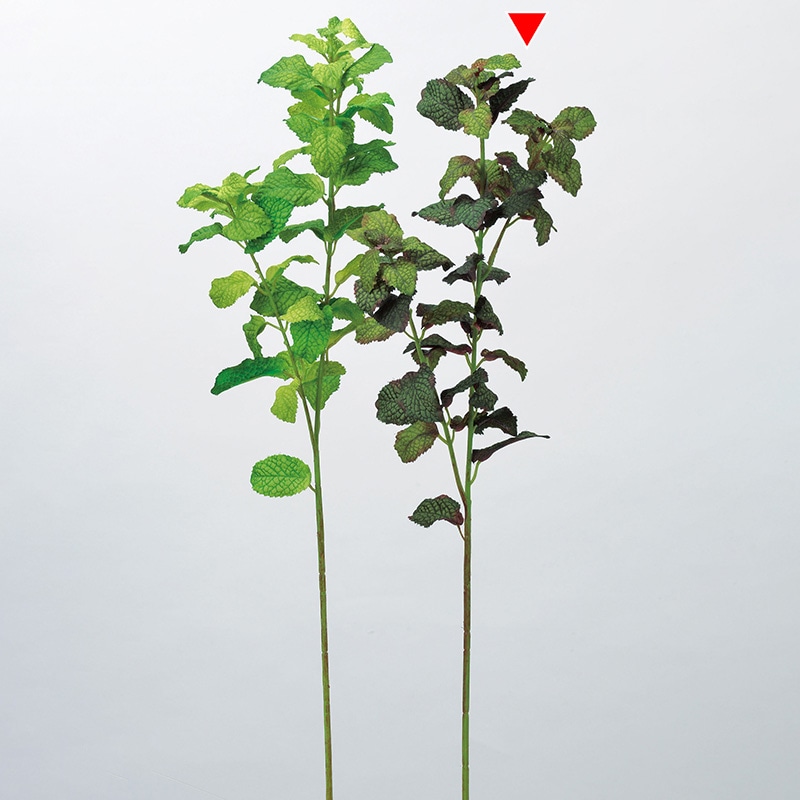 アスカ商会 造花・グリーン A-43625　ミント #053P　グリーンパープル 1本（ご注文単位1本）【直送品】