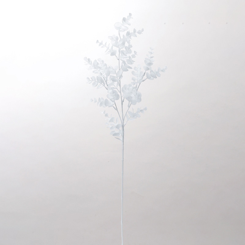 アスカ商会 造花・グリーン A-43757 ユーカリ #001 ホワイト 1本(ご注文単位1本)【直送品】